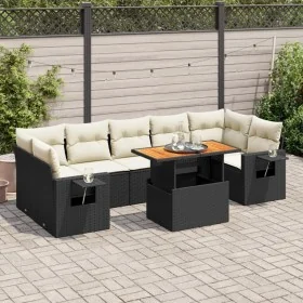 Set de sofás de jardín y cojines 8 piezas ratán sintético negro von , Gartensets - Ref: Foro24-3327122, Preis: 537,09 €, Raba...