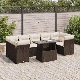 Set sofás de jardín 8 piezas y cojines ratán sintético marrón von , Gartensets - Ref: Foro24-3326124, Preis: 568,77 €, Rabatt: %