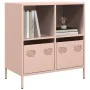 Aparador de acero laminado en frío rosa 68x39x73,5 cm de , Aparadores - Ref: Foro24-851359, Precio: 118,05 €, Descuento: %