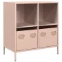 Aparador de acero laminado en frío rosa 68x39x73,5 cm de , Aparadores - Ref: Foro24-851359, Precio: 118,05 €, Descuento: %