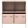 Aparador de acero laminado en frío rosa 68x39x73,5 cm de , Aparadores - Ref: Foro24-851359, Precio: 118,05 €, Descuento: %