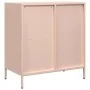 Aparador de acero laminado en frío rosa 68x39x73,5 cm de , Aparadores - Ref: Foro24-851359, Precio: 118,05 €, Descuento: %