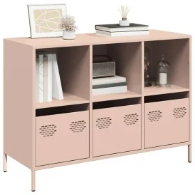 Aparador de acero laminado en frío rosa 101,5x39x73,5 cm von , Sideboards - Ref: Foro24-851365, Preis: 124,12 €, Rabatt: %
