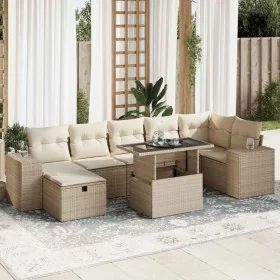 Juego de sofás jardín con cojines 5 pzas ratán sintético beige by , Garden sets - Ref: Foro24-3327948, Price: 629,24 €, Disco...