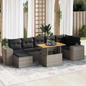 Set de sofás de jardín y cojines 8 piezas ratán sintético gris von , Gartensets - Ref: Foro24-3327406, Preis: 537,53 €, Rabat...