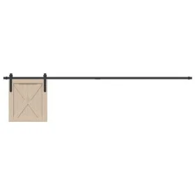 Kit de puerta corredera de armario acero carbono 213 cm von , DIY-Zubehör - Ref: Foro24-4009668, Preis: 25,10 €, Rabatt: %