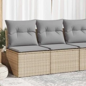 Set sofás jardín y cojines 4 pzas ratán sintético acacia beige by , Garden sets - Ref: Foro24-3325235, Price: 111,01 €, Disco...