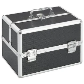 Maletín de maquillaje aluminio negro 22x30x21 cm von , Kulturbeutel - Ref: Foro24-91829, Preis: 42,36 €, Rabatt: %