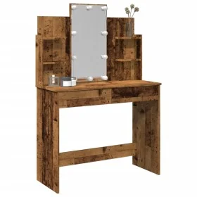 Tocador con luces LED madera envejecida 96x40x142 cm von , Schlafzimmerkommoden - Ref: Foro24-857025, Preis: 126,02 €, Rabatt: %