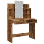 Tocador con luces LED madera envejecida 96x40x142 cm de , Tocadores para dormitorios - Ref: Foro24-857025, Precio: 126,00 €, ...