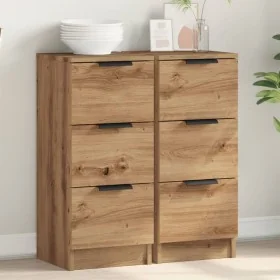 Aparadores 2 uds madera ingeniería roble artisian 30x30x70 cm by , Sideboards - Ref: Foro24-856958, Price: 118,86 €, Discount: %