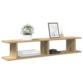 Estante pared 2uds madera ingeniería roble artisian 105x18x20cm by , Shelves and shelves - Ref: Foro24-856603, Price: 42,33 €...