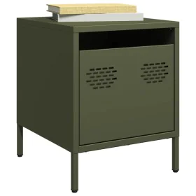 Mesitas de noche 2 unidades acero verde oliva 35x39x43,5 cm von , Nachttische - Ref: Foro24-851253, Preis: 73,94 €, Rabatt: %