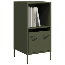 Aparador de acero laminado en frío verde oliva 35x39x73,5 cm by , Sideboards - Ref: Foro24-851356, Price: 57,93 €, Discount: %