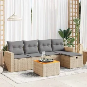Juego de sofás jardín con cojines 6 pzas ratán sintético beige von , Gartensets - Ref: Foro24-3325783, Preis: 392,44 €, Rabat...