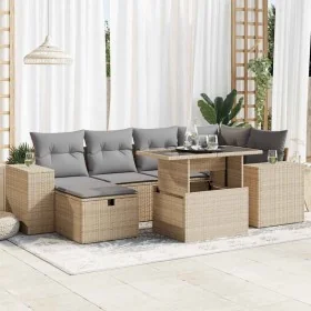 Set de sofás de jardín y cojines 8 piezas ratán sintético beige von , Gartensets - Ref: Foro24-3327939, Preis: 525,30 €, Raba...