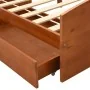 Bed frame with 2 drawers made of honey brown pine wood 90x200 cm by vidaXL, Beds and slatted bases - Ref: Foro24-322156, Pric...