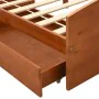Estructura de cama 2 cajones madera pino marrón miel 90x200 cm de vidaXL, Camas y somieres - Ref: Foro24-322156, Precio: 238,...