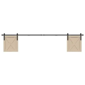 Kit de puerta corredera de armario acero carbono 244 cm von , DIY-Zubehör - Ref: Foro24-4009671, Preis: 44,19 €, Rabatt: %
