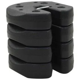 Weight plates for gazebo 4 pcs black concrete 220x50 mm by vidaXL, Weights for gazebos - Ref: Foro24-45210, Price: 35,11 €, D...