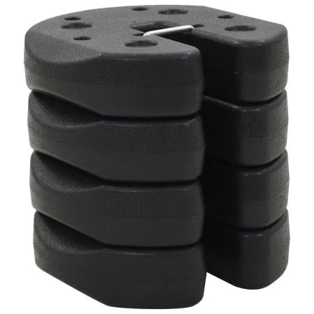 Placas de peso para cenador 4 uds hormigón negro 220x50 mm de vidaXL, Pesos para cenadores - Ref: Foro24-45210, Precio: 37,97...