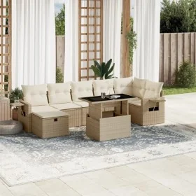 Set de sofás de jardín y cojines 8 piezas ratán sintético beige von , Gartensets - Ref: Foro24-3274988, Preis: 581,38 €, Raba...