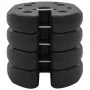 Placas de peso para cenador 4 uds hormigón negro 220x50 mm de vidaXL, Pesos para cenadores - Ref: Foro24-45210, Precio: 37,97...