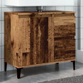 Armario de lavabo baño madera ingeniería envejecida 65x33x60 cm by , bathroom vanities - Ref: Foro24-857123, Price: 80,88 €, ...