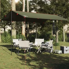 Lona de camping impermeable verde oliva 406x306 cm von , Zelte - Ref: Foro24-4009597, Preis: 34,94 €, Rabatt: %