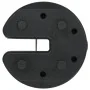 Placas de peso para cenador 4 uds hormigón negro 220x50 mm de vidaXL, Pesos para cenadores - Ref: Foro24-45210, Precio: 37,97...