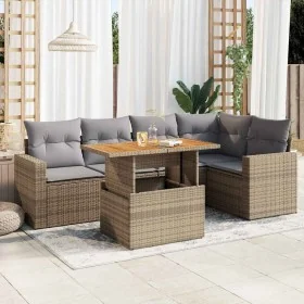 Juego de sofás jardín con cojines 6 pzas ratán sintético beige von , Gartensets - Ref: Foro24-3327041, Preis: 466,39 €, Rabat...