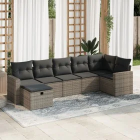 Set de sofás de jardín 7 pzas con cojines ratán sintético gris von , Gartensets - Ref: Foro24-3325406, Preis: 437,94 €, Rabat...