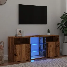 Mueble TV luces LED madera ingeniería envejecida 120x30x50 cm von , TV-Möbel - Ref: Foro24-856351, Preis: 86,22 €, Rabatt: %