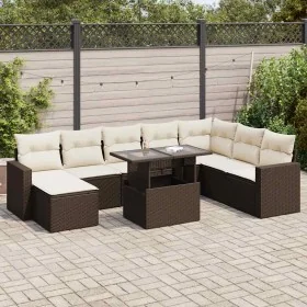 Set de sofás de jardín 9 pzas y cojines ratán sintético marrón von , Gartensets - Ref: Foro24-3326374, Preis: 602,57 €, Rabat...