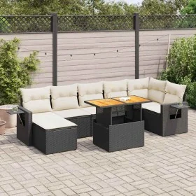 Set de sofás de jardín y cojines 8 piezas ratán sintético negro von , Gartensets - Ref: Foro24-3327178, Preis: 510,81 €, Raba...