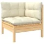 Garden furniture 14 pieces cushions solid cream pine wood by vidaXL, Garden sets - Ref: Foro24-3096893, Price: 1,00 €, Discou...