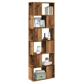 Estantería/divisor de espacios madera envejecida 60x24x186 cm by , Bookcases and shelves - Ref: Foro24-856730, Price: 78,47 €...