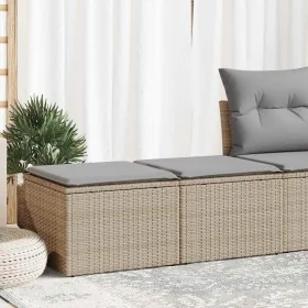 Set sofás jardín y cojines 2 pzas ratán sintético acacia beige by , Garden sets - Ref: Foro24-3328662, Price: 94,05 €, Discou...