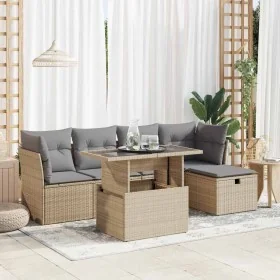 Juego de sofás jardín con cojines 6 pzas ratán sintético beige von , Gartensets - Ref: Foro24-3327769, Preis: 403,43 €, Rabat...