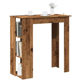 Mesa bar y estante madera ingeniería envejecida 102x50x103,5cm by , Kitchen and dining tables - Ref: Foro24-856760, Price: 78...