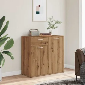 Aparador de madera contrachapada color roble artesano by , Sideboards - Ref: Foro24-856007, Price: 89,33 €, Discount: %
