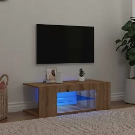 Mueble de TV luces LED madera roble artisan 90x39x30 cm von , TV-Möbel - Ref: Foro24-856326, Preis: 53,65 €, Rabatt: %