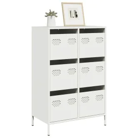 Aparador acero blanco 68x39x101,5 cm de , Aparadores - Ref: Foro24-851225, Precio: 127,72 €, Descuento: %