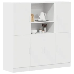 Mueble de cocina 3 piezas madera contrachapada blanca by , Shelves and shelves - Ref: Foro24-3324151, Price: 279,17 €, Discou...