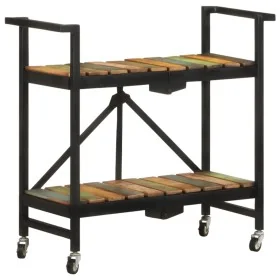 Carrito de cocina de madera maciza reciclada 87x36x81 cm by , Kitchen and dining carts - Ref: Foro24-321711, Price: 132,45 €,...