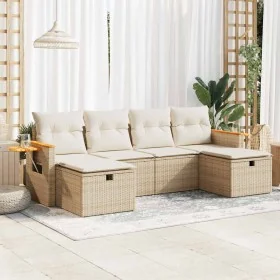 Juego de sofás jardín con cojines 6 pzas ratán sintético beige von , Gartensets - Ref: Foro24-3325999, Preis: 438,56 €, Rabat...