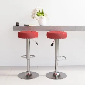 Taburetes de cocina 2 unidades tela rojo tinto by , Kitchen stools - Ref: Foro24-332979, Price: 97,22 €, Discount: %
