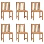 Garden chairs 6 units with cushions solid teak wood by , Garden chairs - Ref: Foro24-3073128, Price: 666,25 €, Discount: %