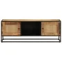 TV-Möbel unbehandeltes Mangoholz und Eisen 110x30x40 cm von , TV-Möbel - Ref: Foro24-353887, Preis: 201,44 €, Rabatt: %