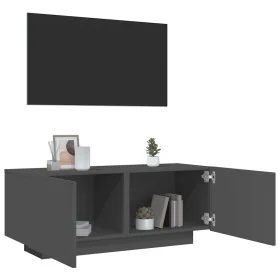 Plywood TV furniture gray 100x35x40 cm by , TV Furniture - Ref: Foro24-804438, Price: 84,64 €, Discount: %